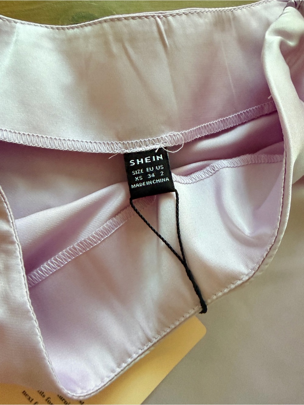 SHEIN Light Purple Violet A-Line Satin Midi Skirt - Picture 2 of 3